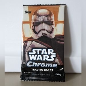 New Star Wars Chrome Topps Trading Cards Disney 6pc 2016 Storm Trooper Collect